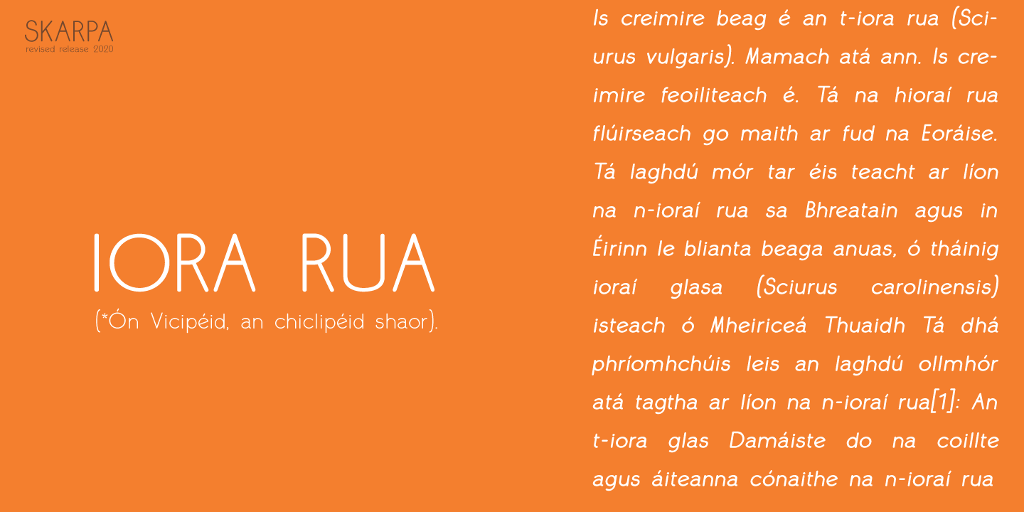Example font Skarpa #4